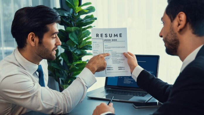 Illustration showing the skills-based hiring trend replacing traditional resumes in recruitment