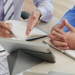 Dashboard showing predictive HR analytics and workforce attrition risk trends